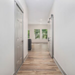 Hallway to kitchen and living area