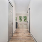 Hallway to kitchen and living area