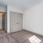 Carpeted bedroom