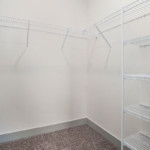 Spacious walk in closet