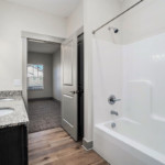 Bathroom with dual sinks